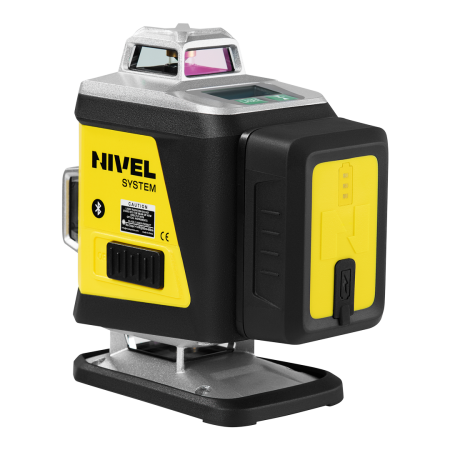 Nivel System CL4G LCD – laser krzyżowy zielony 4 × 360° 4D OLED Bluetooth